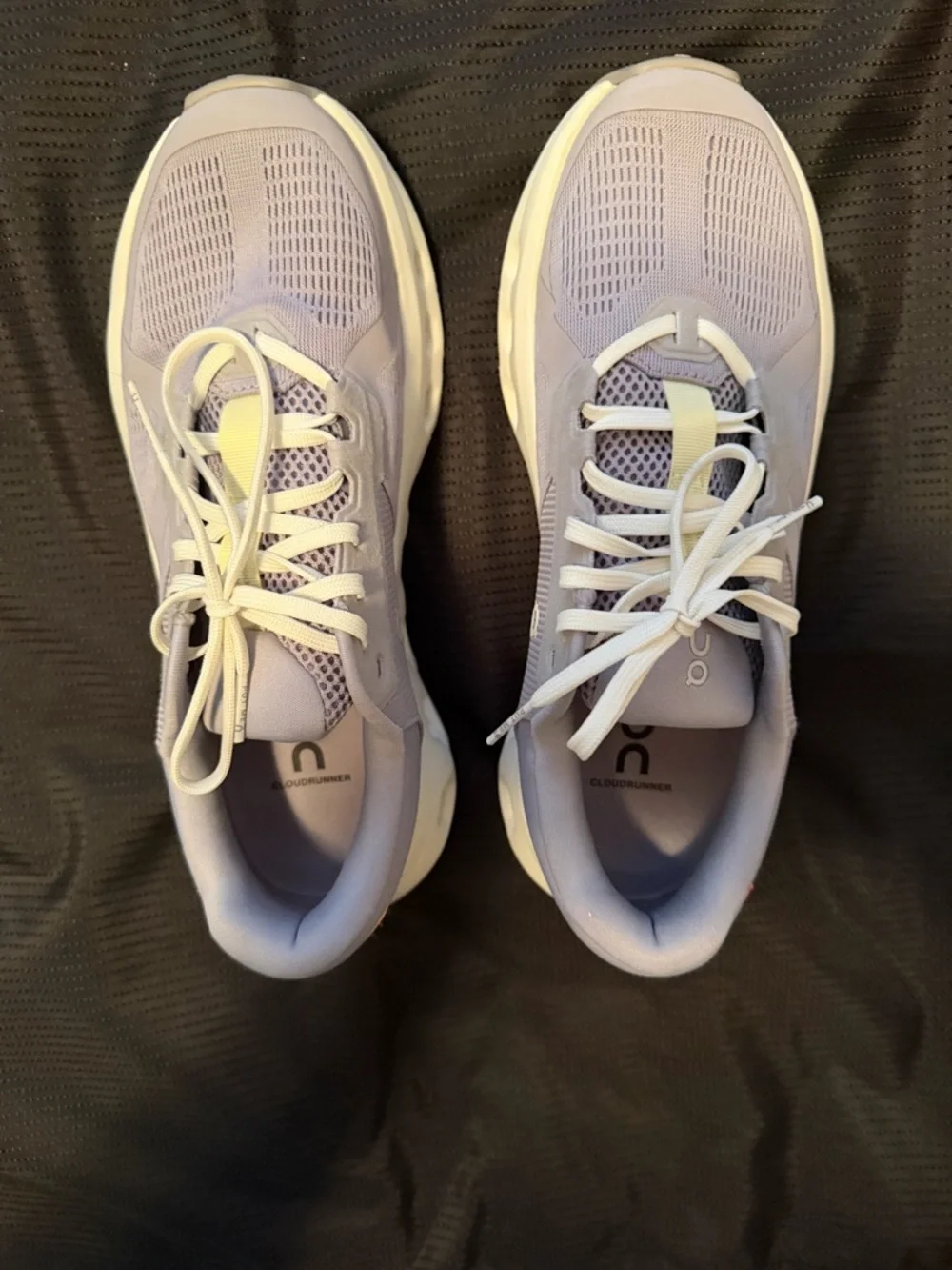 On Cloud 2  Running Women's Cloud Sneakers in Lavender with Cream Accents - Picture 3 of 15